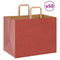 Papieren kraftzakken 50 st met hengsels 32x22x24 cm rood