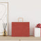 Papieren kraftzakken 50 st met hengsels 32x22x24 cm rood