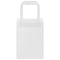Papieren kraftzakken 50 st met hengsels 15x8x21 cm wit