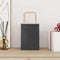 Papieren kraftzakken 50 st met hengsels 15x8x21 cm zwart
