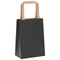 Papieren kraftzakken 50 st met hengsels 15x8x21 cm zwart
