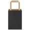 Papieren kraftzakken 50 st met hengsels 15x8x21 cm zwart