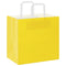 Papieren kraftzakken 50 st met hengsels 26x17x25 cm geel