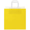 Papieren kraftzakken 50 st met hengsels 26x17x25 cm geel