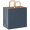 Papieren kraftzakken 50 st met hengsels 26x17x25 cm blauw