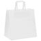 Papieren kraftzakken 50 st met hengsels 26x17x25 cm wit