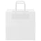 Papieren kraftzakken 50 st met hengsels 26x17x25 cm wit