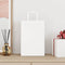 Papieren kraftzakken 50 st met hengsels 21x11x31 cm wit