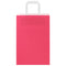 Papieren kraftzakken 50 st met hengsels 21x11x31 cm roze