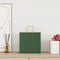 Papieren kraftzakken 50 st met hengsels 26x17x25 cm groen