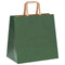 Papieren kraftzakken 50 st met hengsels 26x17x25 cm groen