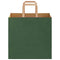 Papieren kraftzakken 50 st met hengsels 26x17x25 cm groen