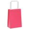 Papieren kraftzakken 50 st met hengsels 15x8x21 cm roze