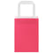 Papieren kraftzakken 50 st met hengsels 15x8x21 cm roze