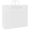 Papieren kraftzakken 50 st met hengsels 54x15x49 cm wit