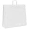 Papieren kraftzakken 50 st met hengsels 54x15x49 cm wit