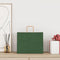 Papieren kraftzakken 50 st met hengsels 32x22x24 cm groen