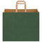 Papieren kraftzakken 50 st met hengsels 32x22x24 cm groen