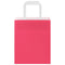 Papieren kraftzakken 250 st met hengsels 18x8x22 cm roze