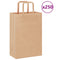 Papieren kraftzakken 250 st met hengsels 21x11x31 cm bruin