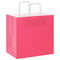 Papieren kraftzakken 50 st met hengsels 26x17x25 cm roze