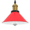 Hanglamp in hoogte verstelbaar E27 22 cm metaal glanzend rood