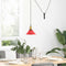 Hanglamp in hoogte verstelbaar E27 22 cm metaal glanzend rood