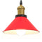 Hanglamp in hoogte verstelbaar E27 22 cm metaal glanzend rood