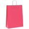 Papieren kraftzakken 250 st met hengsels 32x12x42 cm roze