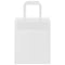 Papieren kraftzakken 250 st met hengsels 18x8x22 cm wit