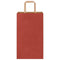Papieren kraftzakken 50 st met hengsels 21x11x36 cm rood