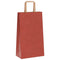 Papieren kraftzakken 50 st met hengsels 21x11x36 cm rood
