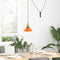 Hanglamp in hoogte verstelbaar E27 22cm metaal glanzend oranje