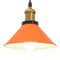 Hanglamp in hoogte verstelbaar E27 22cm metaal glanzend oranje