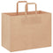 Papieren kraftzakken 50 st met hengsels 32x17x25 cm bruin