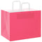 Papieren kraftzakken 50 st met hengsels 32x22x24 cm roze