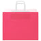 Papieren kraftzakken 50 st met hengsels 32x22x24 cm roze