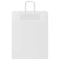 Papieren kraftzakken 50 st met hengsels 32x12x42 cm wit