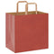 Papieren kraftzakken 50 st met hengsels 26x17x25 cm rood