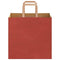 Papieren kraftzakken 50 st met hengsels 26x17x25 cm rood