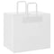 Papieren kraftzakken 250 st met hengsels 32x22x28 cm wit
