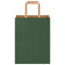 Papieren kraftzakken 50 st met hengsels 21x11x28 cm groen