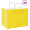 Papieren kraftzakken 50 st met hengsels 32x22x24 cm geel