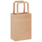 Papieren kraftzakken 50 st met hengsels 15x8x21 cm bruin