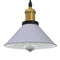 Hanglamp in hoogte verstelbaar E27 22 cm metaal glanzend grijs