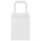 Papieren kraftzakken 250 st met hengsels 15x8x21 cm wit