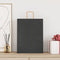 Papieren kraftzakken 50 st met hengsels 32x12x42 cm zwart
