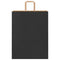 Papieren kraftzakken 50 st met hengsels 32x12x42 cm zwart