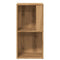 Hoekkast 33x33x67 cm bewerkt hout artisanaal eikenkleur