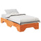 Bedframe zonder matras stapelbaar wasbruin 80x200 cm hout